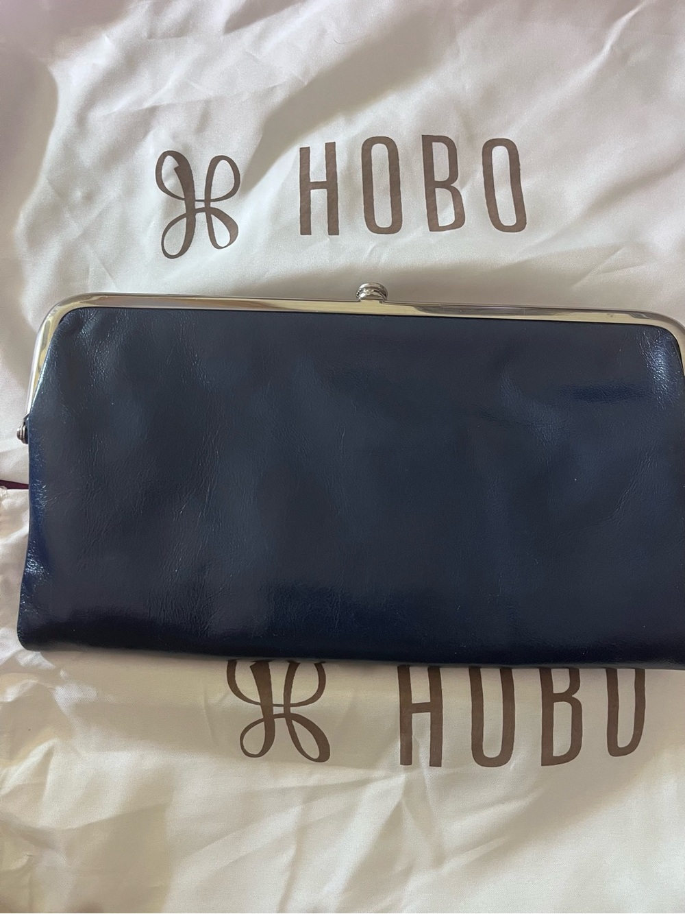 HOBO Navy Lauren Clutch Wallet -New